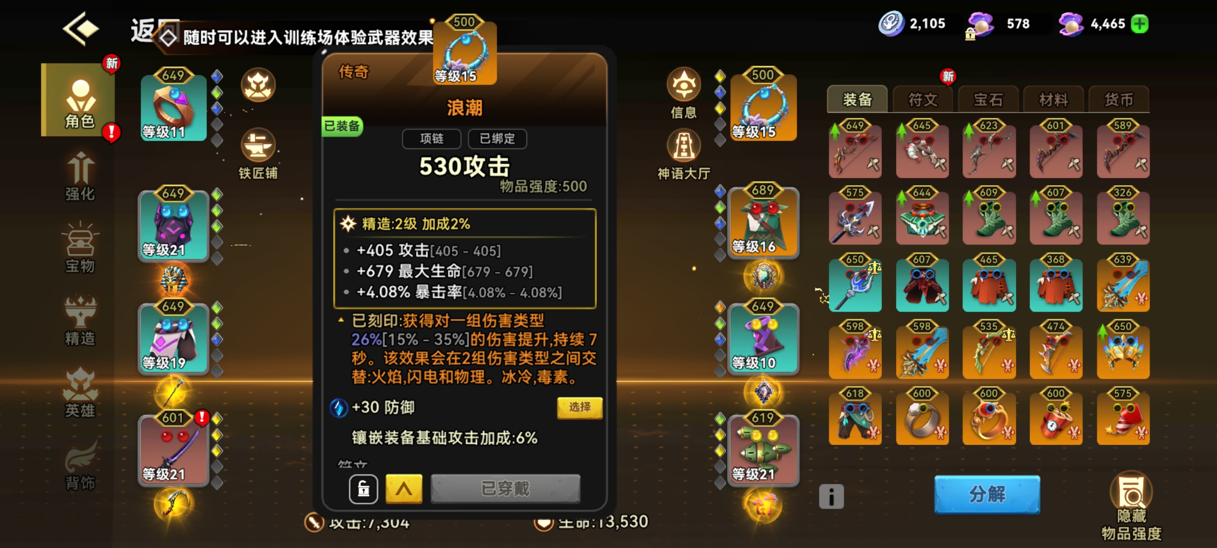 装备示例