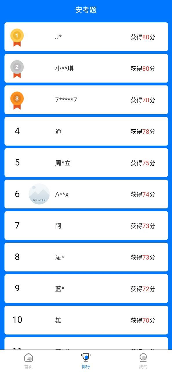 安考题