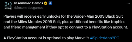 蜘蛛侠2价格未公布，PSN奖励包含超帅战衣