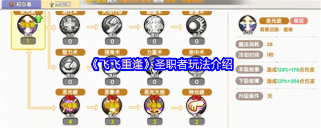 《飞飞重逢》圣职者技巧全解析