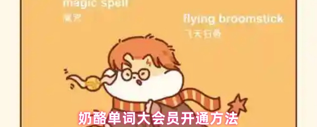 《奶酪单词》奶酪单词大会员激活指南