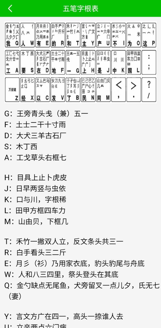 五笔打字练习手机版