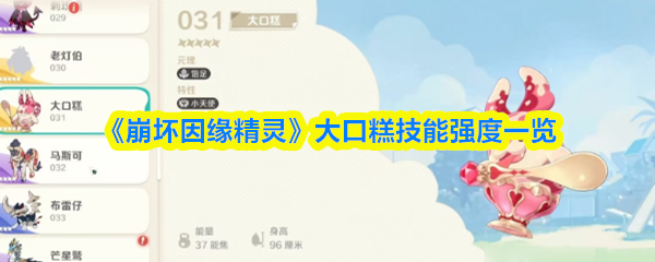 《崩坏因缘精灵》大口糕技能效果全面解析